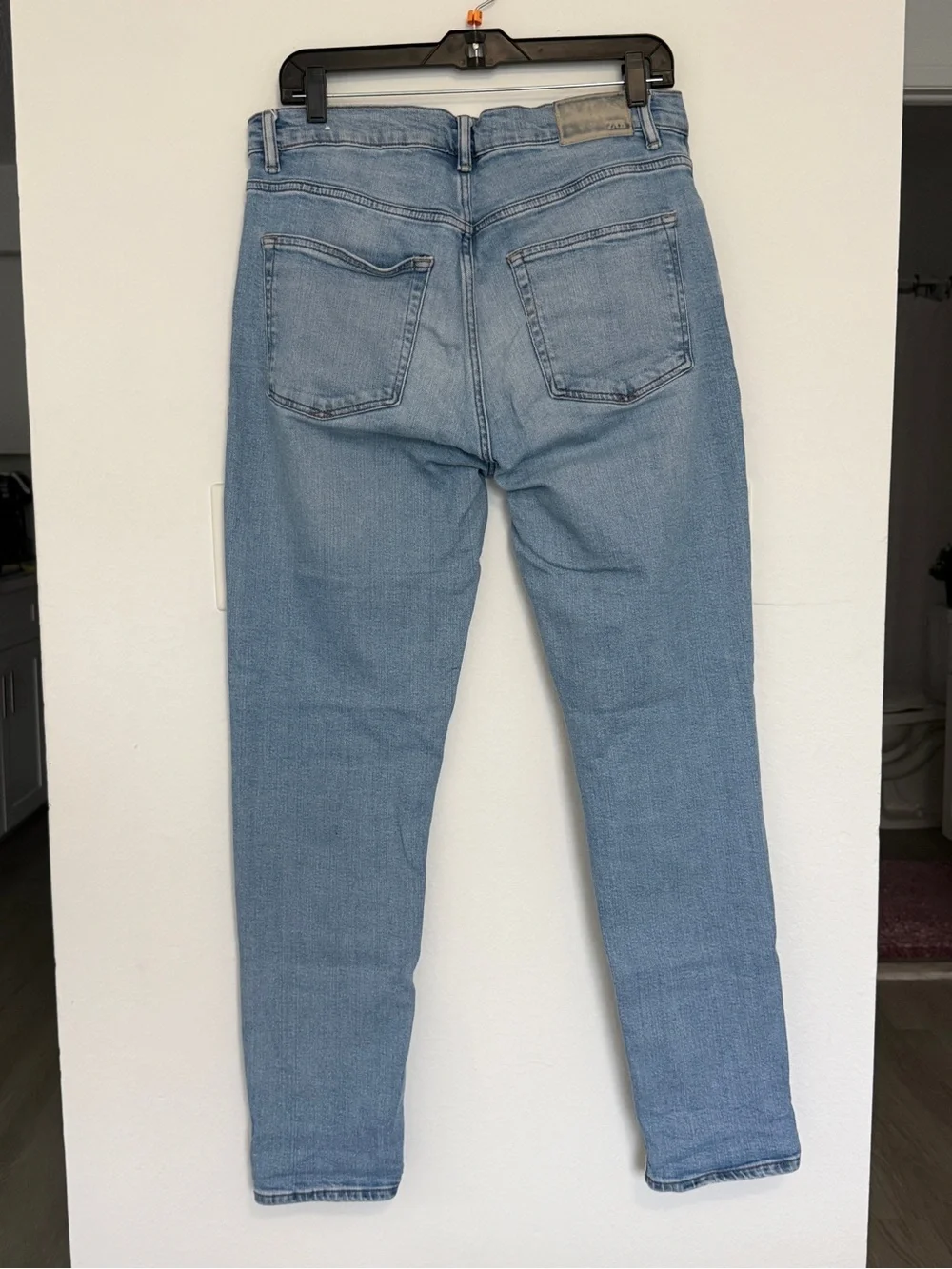 Zara Men's Skinny Jeans in Light Blue Wash